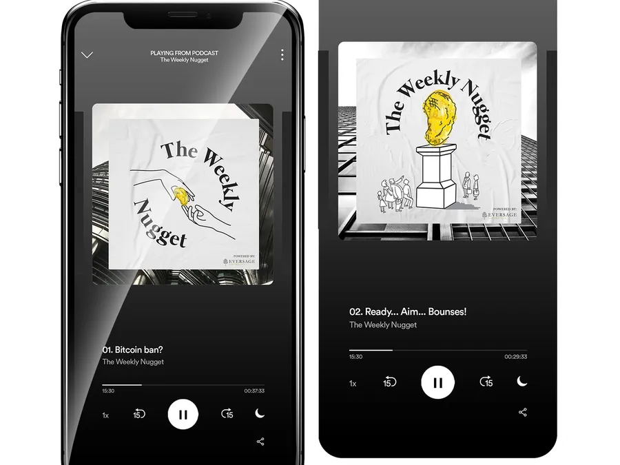 Spotify podcast, iPhone 12 mockup